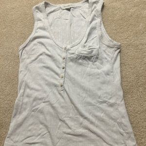 white button up tank top